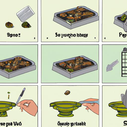 Các bước thực hiện để làm món ốc bươu nướng tiêu xanh.