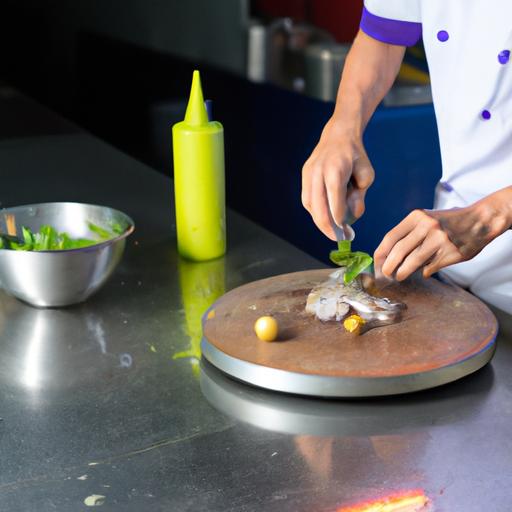 Đầu bếp chuyên nghiệp đang chuẩn bị món ốc nhớ Sài Gòn quận 12 đặc biệt với các nguyên liệu tươi sống.