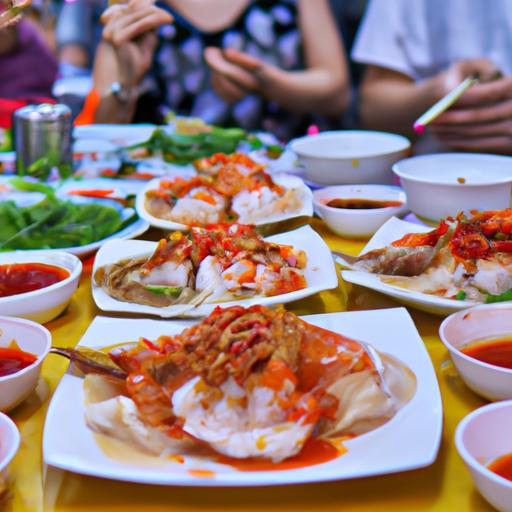 Khách hàng thưởng thức hải sản tại Quán ốc Nguyễn Khánh Toàn